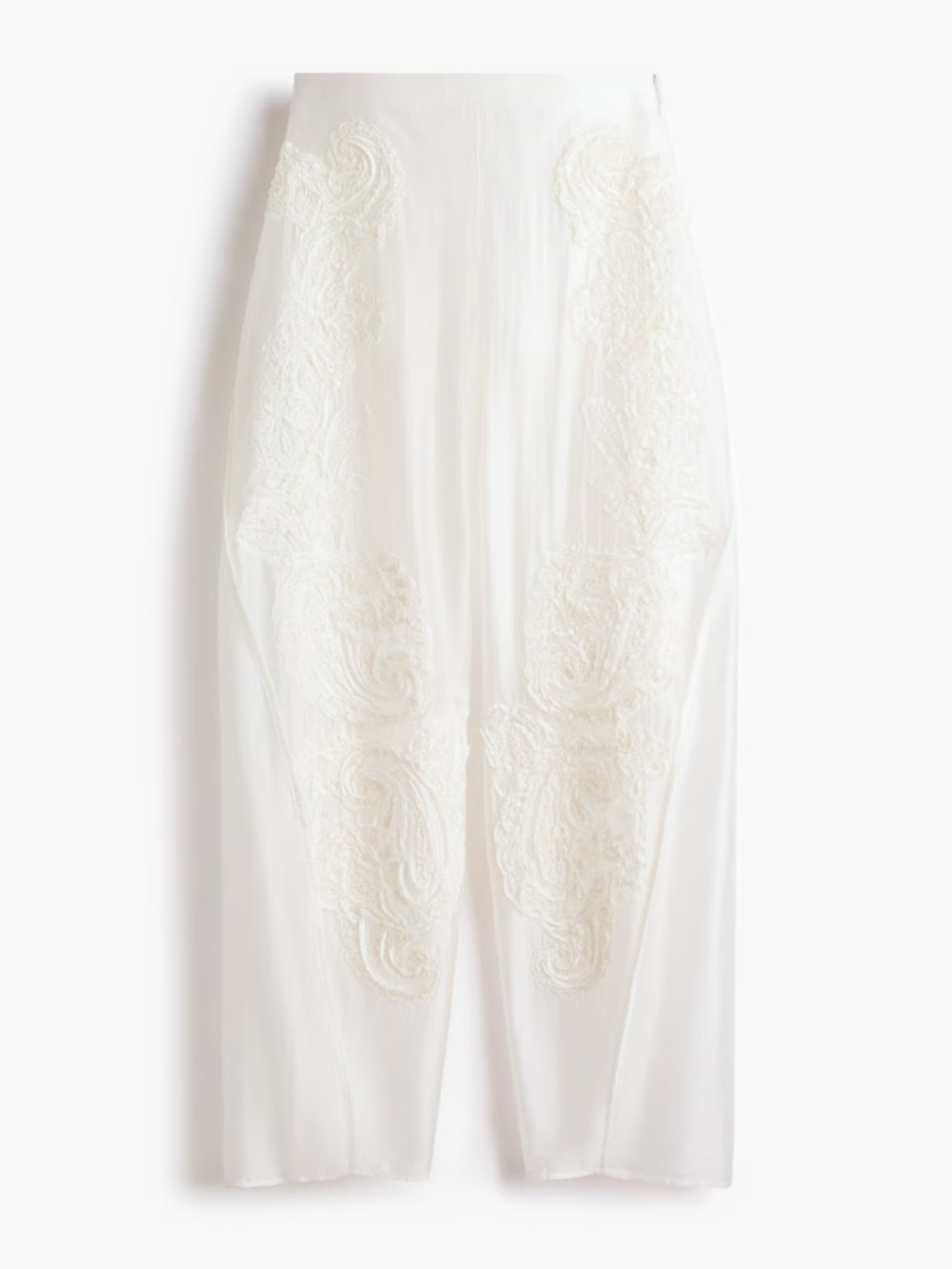 NWT H&M appliqué barrel leg pants - Picture 6 of 7